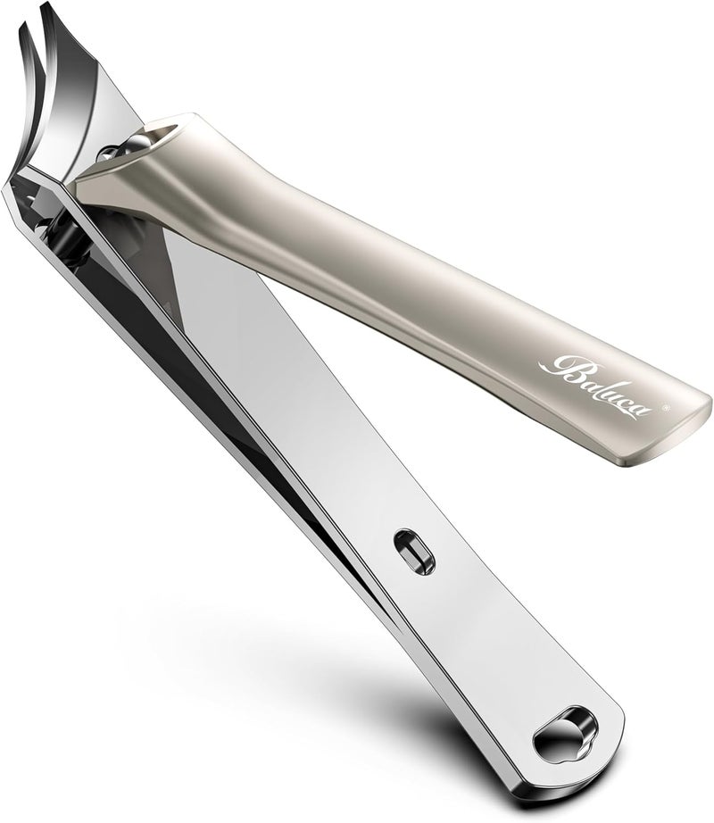 Baluca Slanted Blade Ingrown Toenail Clippers for Thick Toenails, Angled Toe Nail Fingernail Cutter Trimmer for Seniors and Men - Champagne - Image 1